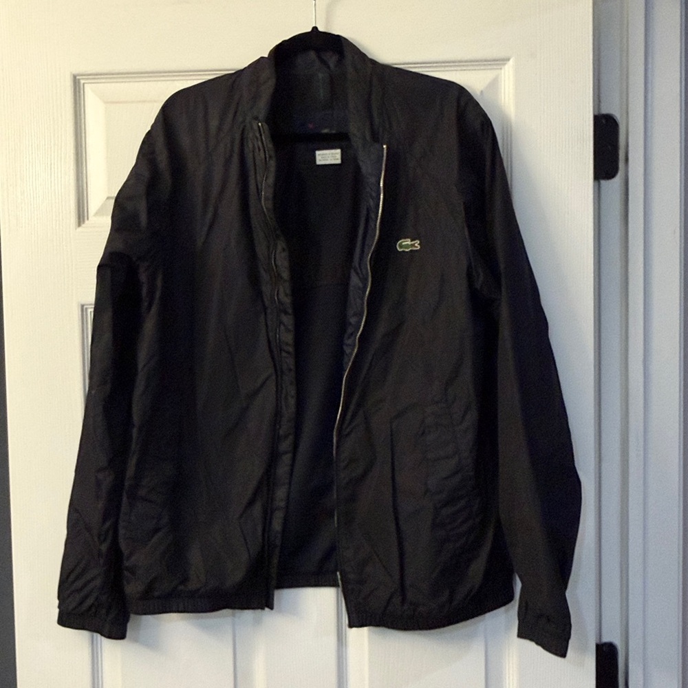 Lacoste Classic Black Windbreaker
